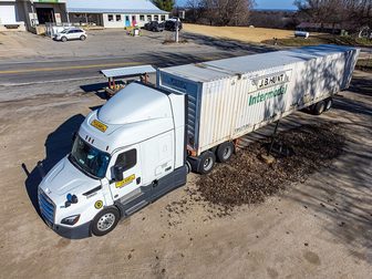 One person critically injured when a semi rear-ended a car in Decatur